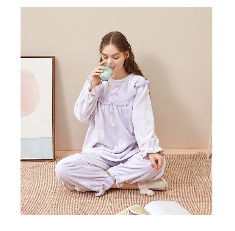 阪织屋男女灯芯绒睡衣